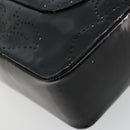 CHANEL Schultertasche Kette Lackleder Schwarz Gold CC Auth bs35471A-13