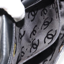 CHANEL Schultertasche Kette Lackleder Schwarz Gold CC Auth bs35471A-24