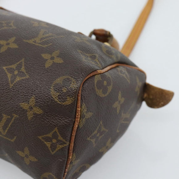 LOUIS VUITTON Monogram Mini Speedy Bandouliere Japon 88 Bag M99014 Auth bs35472