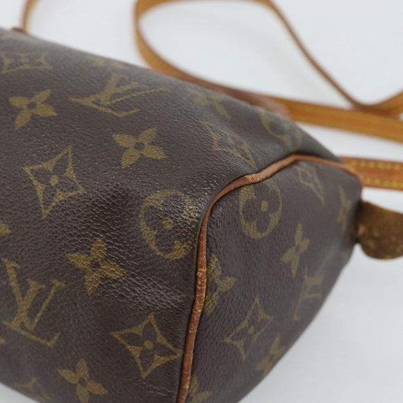 LOUIS VUITTON Monogram Mini Speedy Bandouliere Japan 88 Tasche M99014 Auth bs35472