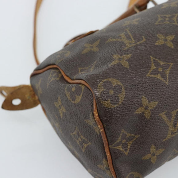 LOUIS VUITTON Monogram Mini Speedy Bandouliere Japon 88 Bag M99014 Auth bs35472