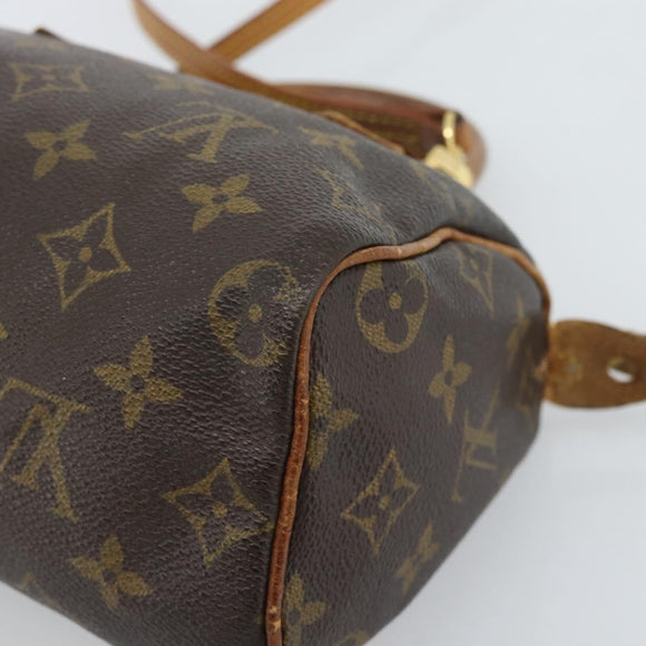 LOUIS VUITTON Monogram Mini Speedy Bandouliere Japon 88 Bag M99014 Auth bs35472