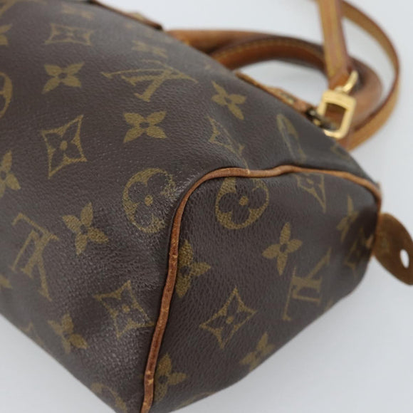 LOUIS VUITTON Monogram Mini Speedy Bandouliere Japan 88 Tasche M99014 Auth bs35472