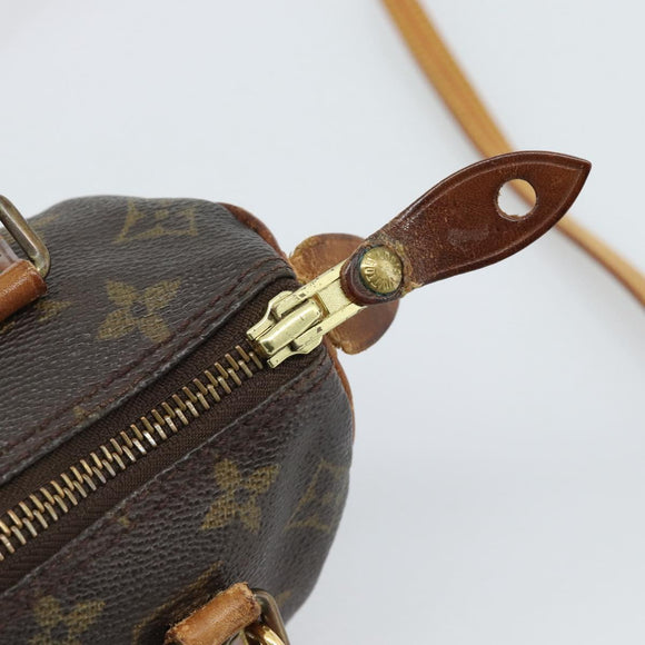 LOUIS VUITTON Monogram Mini Speedy Bandouliere Japon 88 Bag M99014 Auth bs35472