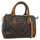 LOUIS VUITTON Monogram Mini Speedy Bandouliere Japan 88 Tasche M99014 Auth bs35472-1