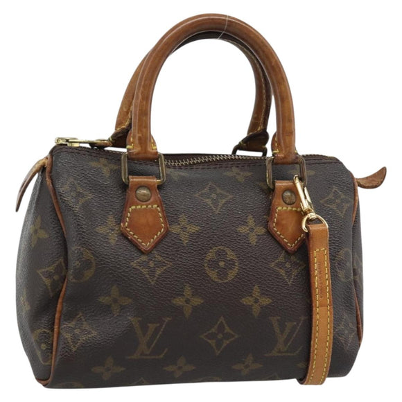 LOUIS VUITTON Monogram Mini Speedy Bandouliere Japan 88 Tasche M99014 Auth bs35472