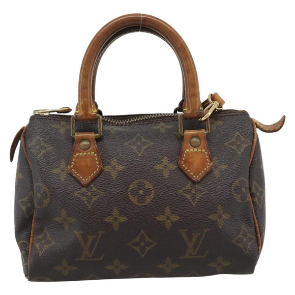LOUIS VUITTON Monogram Mini Speedy Bandouliere Japan 88 Tasche M99014 Auth bs35472