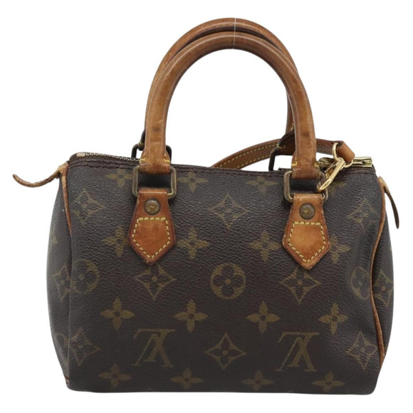 LOUIS VUITTON Monogram Mini Speedy Bandouliere Japan 88 Tasche M99014 Auth bs35472