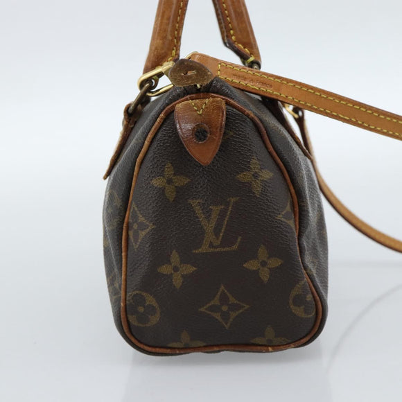 LOUIS VUITTON Monogram Mini Speedy Bandouliere Japon 88 Bag M99014 Auth bs35472