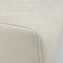 CHANEL Reissue Tote Bag Caviar Skin White Gold CC Auth bs35475-10