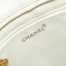 CHANEL Reissue Tote Bag Caviar Skin White Gold CC Auth bs35475-15