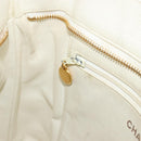 CHANEL Reissue Tote Bag Caviar Skin White Gold CC Auth bs35475-19
