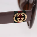 GUCCI Sunglasses plastic Black Auth bs35477-6