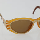 SAINT LAURENT Sunglasses Plastic Beige Gold Auth bs35478-5