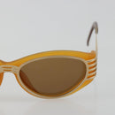 SAINT LAURENT Sunglasses Plastic Beige Gold Auth bs35478-6