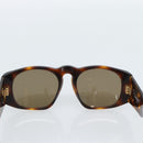 CHANEL Zonnebril met Schildpadpatroon Kunststof Bruin Goud CC Auth bs35479-10
