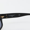 CHANEL Sunglasses Plastic Black Gold CC Auth bs35480-10