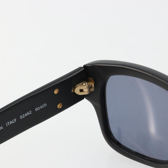 CHANEL Sunglasses Plastic Black Gold CC Auth bs35480
