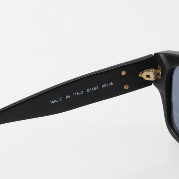 CHANEL Sunglasses Plastic Black Gold CC Auth bs35480