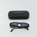 CHANEL Sunglasses Plastic Black Gold CC Auth bs35480-14