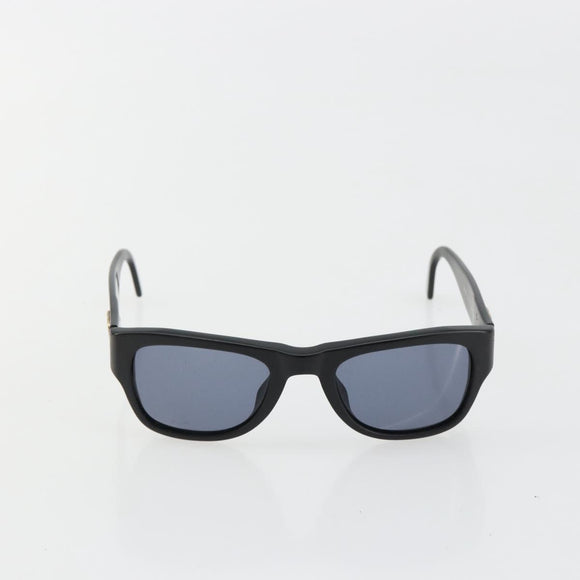 CHANEL Sunglasses Plastic Black Gold CC Auth bs35480