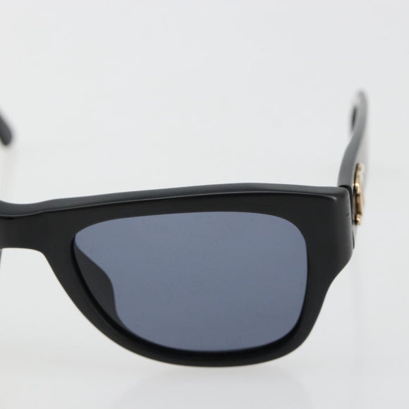 CHANEL Sunglasses Plastic Black Gold CC Auth bs35480