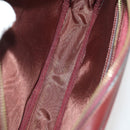 CARTIER Must Line Shoulder Bag Leather Suede 4 Set Bordeaux Auth bs35481-14