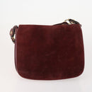 CARTIER Must Line Shoulder Bag Leather Suede 4 Set Bordeaux Auth bs35481-2