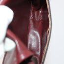 CARTIER Must Line Shoulder Bag Leather Suede 4 Set Bordeaux Auth bs35481-20