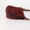 CARTIER Must Line Shoulder Bag Leather Suede 4 Set Bordeaux Auth bs35481-4