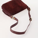 CARTIER Must Line Shoulder Bag Leather Suede 4 Set Bordeaux Auth bs35481-5