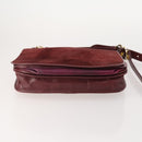 CARTIER Must Line Shoulder Bag Leather Suede 4 Set Bordeaux Auth bs35481-6