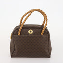 CELINE Macadam Canvas Hand Bag PVC Leather 3 Set Brown Auth bs35482-17
