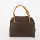 CELINE Macadam Canvas Hand Bag PVC Leather 3 Set Brown Auth bs35482-18