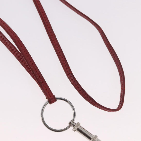 HERMES Whistle Charm metal Silver Auth bs35483