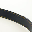Christian Dior Trotter Canvas Saddle Shoulder Bag Navy Gold Auth bs35491V-9