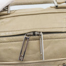 LOEWE Anagram Hand Bag Leather Beige Silver Auth bs35492-17