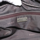 LOEWE Anagram Hand Bag Leather Beige Silver Auth bs35492-18