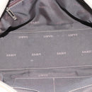 LOEWE Anagram Hand Bag Leather Beige Silver Auth bs35492-11