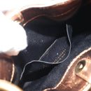 SAINT LAURENT Shoulder Bag Leather Bronze Gold Auth bs35494-22