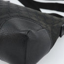 GUCCI GG Canvas Shoulder Bag Black Silver 114273 Auth bs35495-9