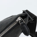 GUCCI GG Canvas Shoulder Bag Black Silver 114273 Auth bs35495-10