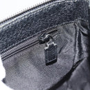 GUCCI GG Canvas Shoulder Bag Black Silver 114273 Auth bs35495-20