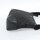 GUCCI GG Canvas Shoulder Bag Black Silver 114273 Auth bs35495-4