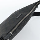 GUCCI GG Canvas Shoulder Bag Black Silver 114273 Auth bs35495-6