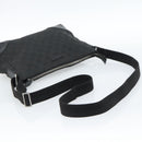 GUCCI GG Canvas Shoulder Bag Black Silver 114273 Auth bs35495-7