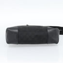 GUCCI GG Canvas Shoulder Bag Black Silver 114273 Auth bs35495-5