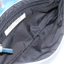 Miu Miu Shoulder Bag Canvas Light Blue Silver Auth bs35499A-16