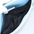 Miu Miu Shoulder Bag Canvas Light Blue Silver Auth bs35499A-22