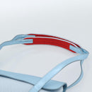 Miu Miu Shoulder Bag Canvas Light Blue Silver Auth bs35499A-8